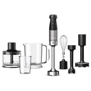 Kenwood Frullatore ad immersione Triblade XL Pro HBM80.327BK, Frusta in metallo, Tritatutto, Schiacciapatate, e bicchieri graduati