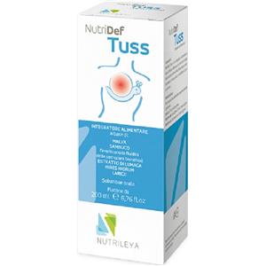 Nutrileya Nutridef Tuss - Integratore alimentare 200 ml per il benessere respiratorio con Malva, Sambuco e Ribes nigrum