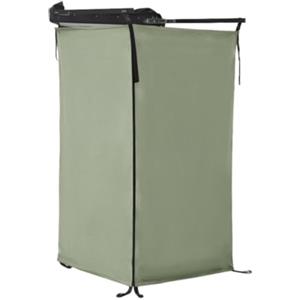 Gralara Tenda da Doccia Laterale per Veicoli, 180x100x100 Cm Cabina Doccia Campeggio in Tessuto Oxford, Utilizzata Spogliatoio E Riparo Mobile per WC(Staffe Non Incluse nella Confezione), Verde Scuro