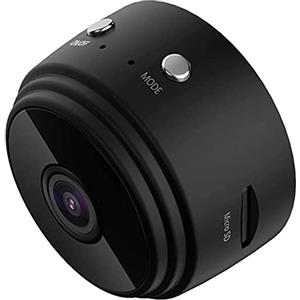 UKD Telecamera WiFi Mini Telecamera A9 Telecamera di Sorveglianza HD 1080P Notte per Ufficio a Casa Nero