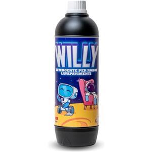 GIASTAR WILLY Detergente Sgrassante Pavimenti | Pulizia Profonda per Piastrelle, Laminato, PVC, Vinile e Legno | Detersivo Pavimenti Sgrassante Compatibile con Lavasciuga Robotizzati | Asciugatura Rapida