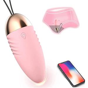 Generic Sex Toys Ovetto Vibrante Wireless con App da Telefono, Vibratore con Wireless Control App, Indossabile Massaggiatore Vibratori, Telecomando Distanza App
