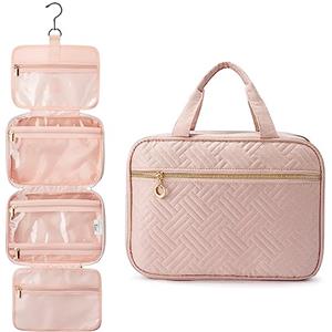 LOVEVOOK Beauty Case da Viaggio Donna da Appendere, Impermeabile Trousse Trucchi Necessaire Alta Capacità porta Trucchi da Viaggio Accessori Utili Makeup Bag con Gancio