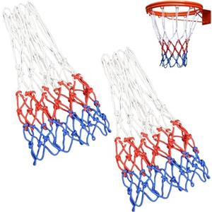 WANTUSHUI 2 reti da basket per esterni, rete da basket di dimensioni standard, rete da basket in nylon rinforzato, rete di ricambio per interni ed esterni