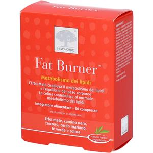 NEW NORDIC Srl Fat Burner, Integratore Alimentare, 60 Compresse, Supporto Metabolismo Grassi, Perdita di Peso
