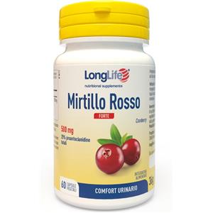 PHOENIX Longlife Mirtillo Rosso Forte - Integratore Alimentare 60 Vegicaps con 25% di Proantocianidine