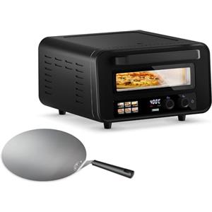 Princess Forno per Pizza Pro Max, 15L, 400°C, 2100W, Controllo Digitale, Pietra e Pala Incluse, Calore Superiore/Inferiore, Timer, Compatto e Portatile, Interno/Esterno, 112780