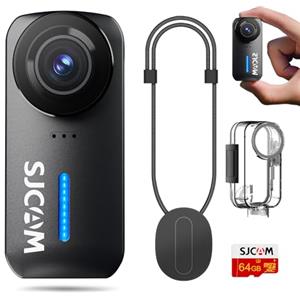 SJCAM C110Plus Combo Magnetico - Mini Action Cam 4K in Prima Persona, Ultra Grandangolo 170°, Stabilizzazione a 6 Assi, Bodycam Portatile per Viaggi & Sport, Microfono Integrato per Vlogging,64G