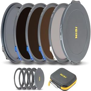 NiSi JetMag Pro - Kit di filtri magnetici da 82 mm con bloccaggio e filtri ND orizzontali (FS ND8, FS ND64, FS ND1000, True Colour CPL)