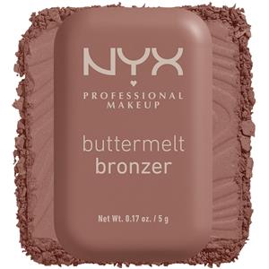NYX Professional Makeup Buttermelt Bronzer 5 g - Bronzer in polvere Butta Biscuit, Aspetto Abbronzato Naturale e Lunga Durata