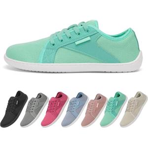 SAGUARO Scarpe Barefoot Uomo Donna Knit Scarpe Minimaliste Antiscivolo Casual Scarpette a Piedi Nudi Traspiranti Calzature da Palestra per Camminata Corsa Trail, Luck Ⅰ, Verde, 38 EU