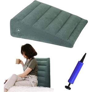 ZHYUAN Cuscino gonfiabile per divano,Cuscino a cuneo,Cuscino triangolare,Cuscino gonfiabile portatile,Cuscino triangolare gonfiabile,Cuscinetto a cuneo,Ridurre la contropressione,cuscino a forma di cuneo