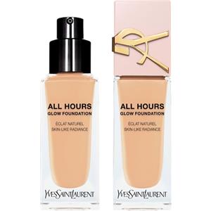 Yves Saint Laurent All Hours Glow Fondotinta Liquido 25 ml LN8 - Finish Luminoso, Coprenza Modulabile e Tenuta Fino a 24 Ore