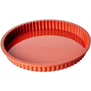silikomart | SFT426 Stampo in Silicone CROSTATA, Antiaderente, Confezione da 1 Stampo con Safe Ring, Ø 260 h 30 mm, Volume 1,3 l, Made in Italy