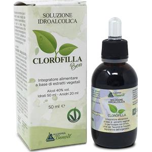 ALCHIMIA BENOIT SRL Clorofilla Ben Integratore Alimentare 50ml - Estratti Vegetali con Clorofilla