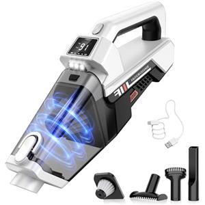 Tiazhan Aspirabriciole Senza Fili, 3-in-1 Portatile Cordless,16000PA Forte Aspirazione, Carica Di Tipo C, Filtro HEPA Lavabile, Piccolo Aspirapolvere per Auto, Casa, Ufficio, Peli di Animali Domestici