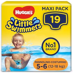 Huggies Little Swimmers Pannolini Taglia 3-4 (7-15 kg), Pannolino costumino, Design Disney, 20 Pz