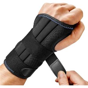 GLEEMEN Tutore Polso, Polsiera Ortopedica Regolabile per Uso Giorno e Notte,Polsiera del Polso per Artrite, Tendinite, Distorsione e Protezione Sportiva (Sinistra, S/M (Polso 13-20 CM))