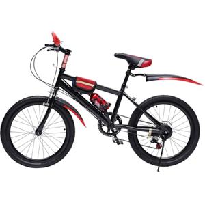 TanjcXliu 20 pollici bambina 6,8,10 anni mountain bike bambini ragazzi bicicletta 24 pollici 7 velocità circuito con parafango guida premium alpinista bicicletta ragazzi (rosso)