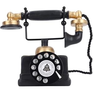 Jeffergarden Arredamento Telefonico Vintage retrò Ornamento Telefonico Antico Modello Fisso per la Casa Bar del Bar Ristorante Arredamento