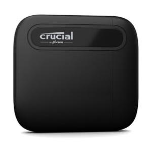 Crucial X6 da 1TB SSD Portatile - Fino a 800MB/s - PC e Mac - Unità a Stato Solido Esterna USB-C, USB 3.2 - CT1000X6SSD9