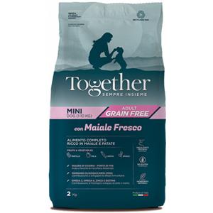 Together Crocchette Grain Free per Cani Adulto Mini - Gusto Maiale e Patate, 2 Kg