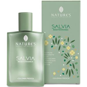 NATURE'S Salvia Mediterranea Colonia Fresca 100 ml - Profumo Vegano con Note di Salvia, Pompelmo e Vetiver