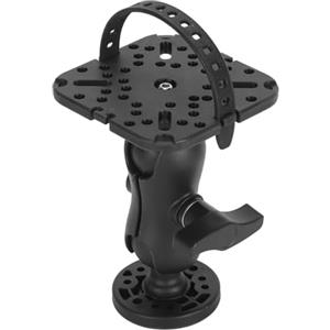 Lazmin112 Base di Montaggio per Ecoscandaglio, Supporto Universale per Staffa per Ecoscandaglio con Rotazione a 360°, Piastra di Montaggio a Base Rotonda, per GPSMAP HDS Barca Canoa