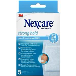 Nexcare Cerotto Strong Hold 360° Maxi - 5 Pezzi, Aderenza Saldissima e Rimozione Indolore