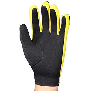 Dilwe VGEBY1 da Immersione, 1 Paio di da Sub 3 Colori con Muta per Immersioni, Snorkeling, Kayak, Surf e Tutte Le attività acquatiche(S-Nero Giallo)