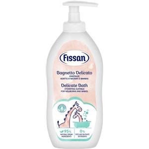 Fissan Bagno Delicato 400 ml - Formula a pH fisiologico con estratti di camomilla e glicerina per una pelle morbida e idratata