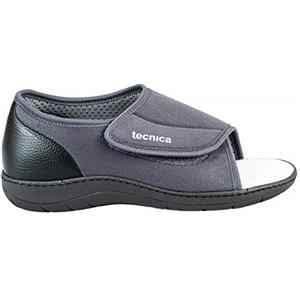 EXTRO STYLE - Scarpe Ortopediche Tecnica 4T, per Piedi Fasciati e Lunghe Guarigioni, Scarpe Antiscivolo Donna e Uomo con Tomaia in Microfibra e Pianta Larga, Plantare Estraibile, Grigio, Taglia 37