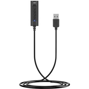 ACT Scheda Audio USB Con Presa Jack Da 3,5 mm, Controllo Del Volume, Esterna - Collega Audio e Microfono AUX a PC/Laptop - AC9360