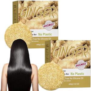 Utapossin 2pcs Shampoo Solido Capelli, Naturale Polygonum Multiflorum Shampoo Bar Sapone, Shampoo Anticaduta, Naturale Shampoo Bar Sapone, Ripara Capelli Danneggiati Favorisce Crescita Capelli