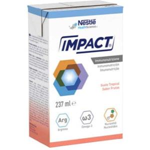 Nestlé Impact Oral Tropical - Alimento nutrizionale 3x237 ml per il sostegno del sistema immunitario