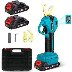 panthem Forbici Potatura a batteria Elettriche con 4000mAh Batterie, 45 mm Diametro di apertura, Trincia Rami Cesoie a batteria Progressivo Elettriche portatile Motore brushless per alberi, potatura