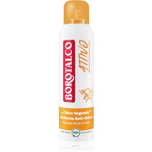 Borotalco Deodorante Spray Attivo 150ml - Profumo di Mandarino e Neroli, Formula Senza Alcool con Molecole Anti-Odore, Efficacia Fresca per 48 Ore