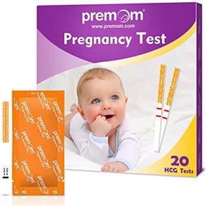 Premom 20 x Test di Gravidanza Precoce Ultra Sensibile: Premom Test Gravidanza 10mIU/ml Rilevamento Rapido & Risultato Rapido con l'APP Premom Italiana - Risultati Accurati e Affidabili