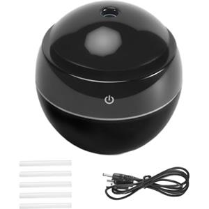 Tekiaviai Umidificatore d'Aria Portatile Diffusore di USB Un Ultrasuoni Luce Notturna Un LED Diffusore di Essenziali Elettrici Aromaterapia Nero