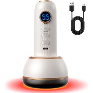 AISEELY Massaggiatore Anticellulite Professionale, Vibrastone Massaggio con Funzione di Riscaldamento Vibrazione, 20 Massaggio Combinazioni per Mani, Schiena Gua e Piedi per Rilassare I Muscoli