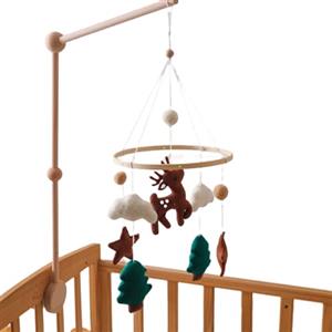 Generico Carillon Per Lettino - Giocattoli Mobili con Animali Cervi per Asilo Culla | Giocattoli Sensoriali per Bambini Camera da Letto Giochi e Sonno Feste Rivelazione Sesso Baby Shower Completi