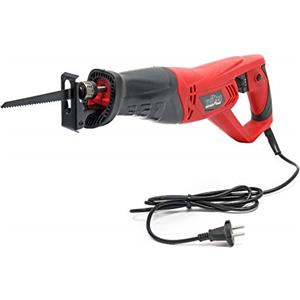 Wiltec Sega a sciabola elettrica 900 watt, sistema SDS incl. lama per legno e metallo, Seghetto dritto