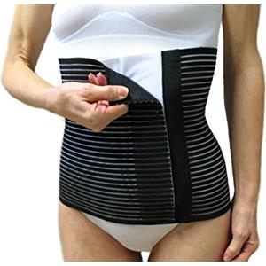 Vetrina del Benessere FASCIA MILLERIGHE -Nero, XL (98-108 cm.)- Fascia Post Operatoria Post Parto, Cintura Elastica Dopo Parto, Pancera Contenitiva, Guaina per Gravidanza, Renale Addominale Lombare - UNISEX Uomo Donna