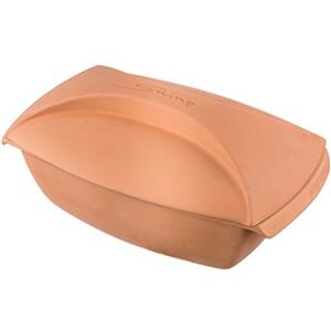 Römertopf Swing Pirofila in Ceramica 3 Litri - Pentola per Cottura a Vapore e Arrosto - per Forno Fino a 4 Persone - Coperchio in Terracotta Naturale