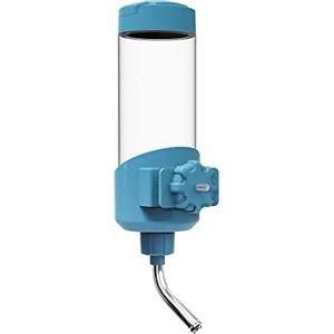 TOKAYIFE Bottiglia d'acqua per animali 680ml Borraccia cane Bottiglia sospesa per animali Fontanella a gabbia Dispenser acqua Beverino Coniglio Cane Gatti Coniglio (Blu)