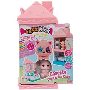 Grandi Giochi - Fuzzikins I Colora Cuccioli: Gioco Creativo con Cuccioli da Colorare e Casette Modulari