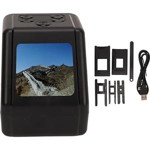 Cryfokt Scanner per Negativi per Diapositive di Pellicola, Scanner per Pellicole USB Ad Alta Risoluzione 22MP con Supporti per Diapositive Alimentatore Visualizza Modifica Converti