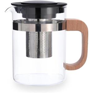 Quid Tubin Teiera Vetro Filtro Inox 0,8L