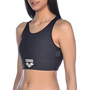 ARENA Reggiseno Sportivo da Donna, in Rete, Donna, Reggiseno Sportivo, 001587, Nero, L