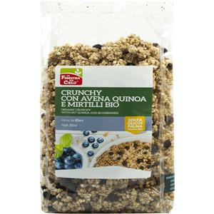 LA FINESTRA SUL CIELO Crunchy con Avena Quinoa e Mirtilli Bio 375 grammi